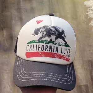 Billabong California Love Kids Hat - Dark Grey and White